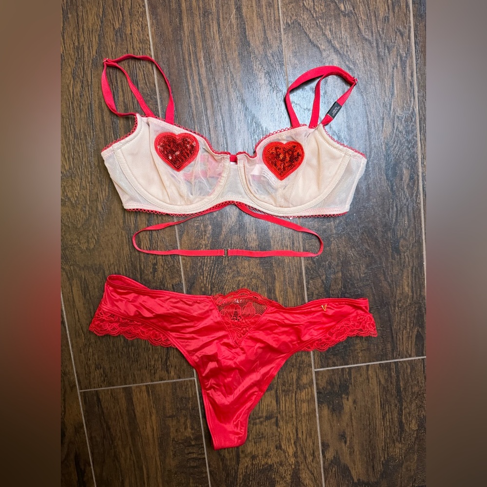 Victoria Secret Valentines Lingerie Set